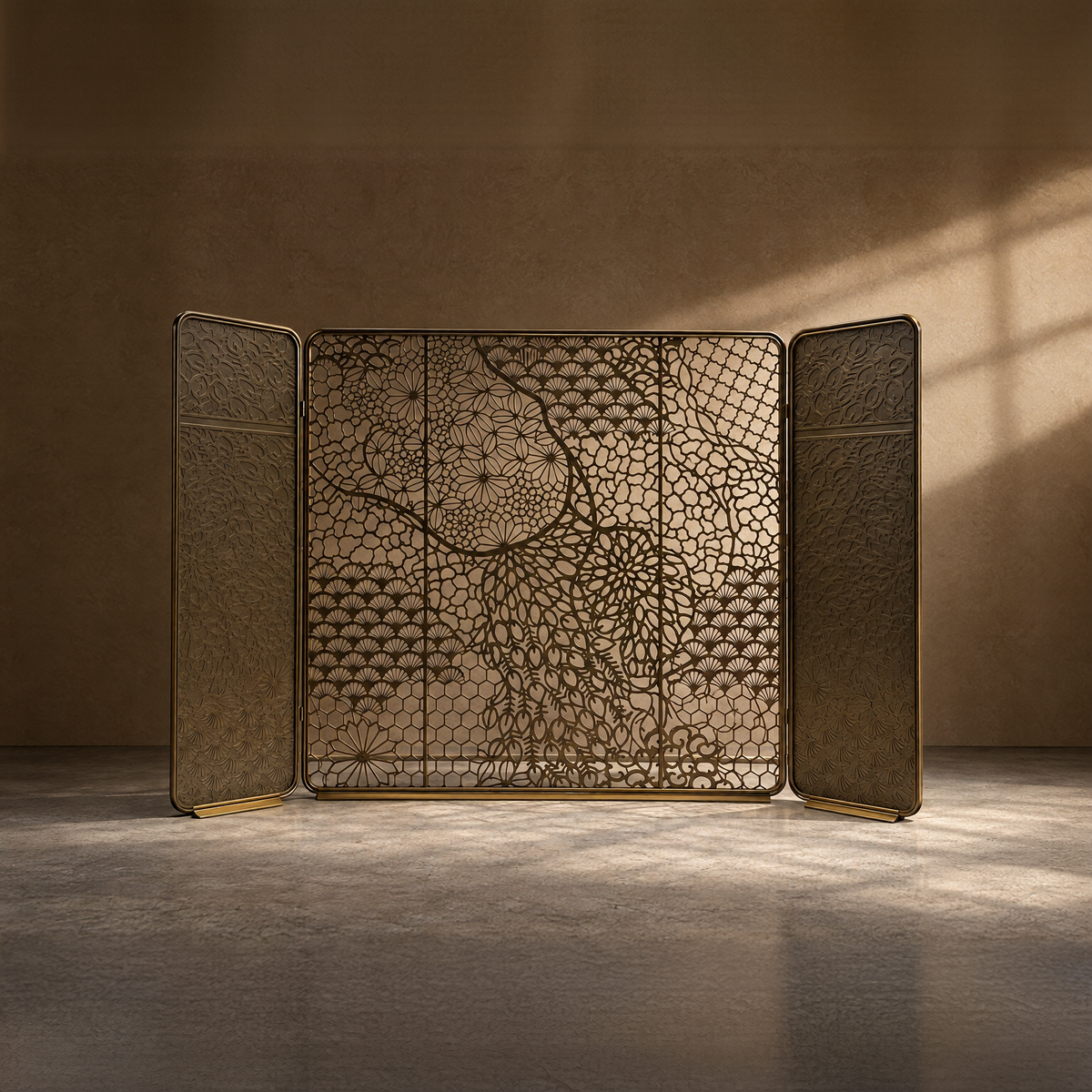 Arabesque Screen - Openwork and Relief Metal Screen
