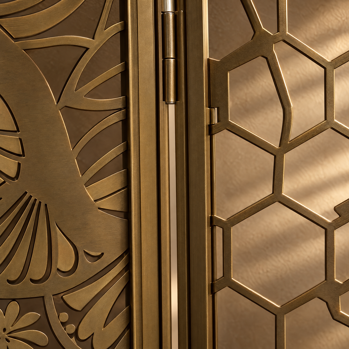 Arabesque Screen - Openwork and Relief Metal Screen