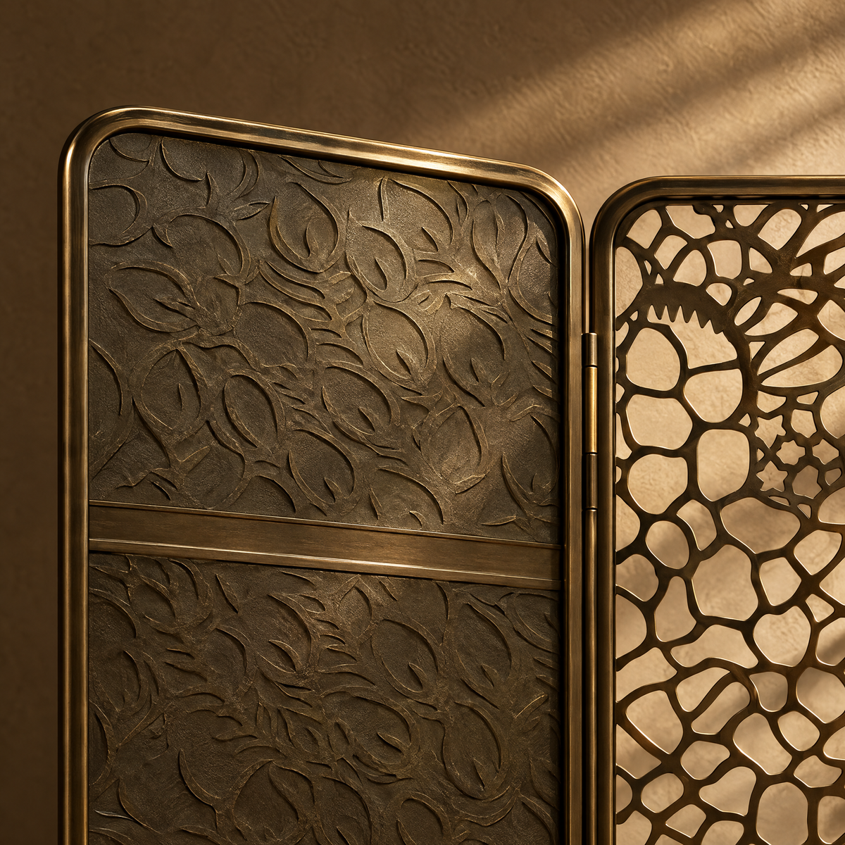 Arabesque Screen - Openwork and Relief Metal Screen