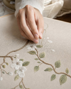 Floraison Screen - Silk and Silk-Look Textile Screen