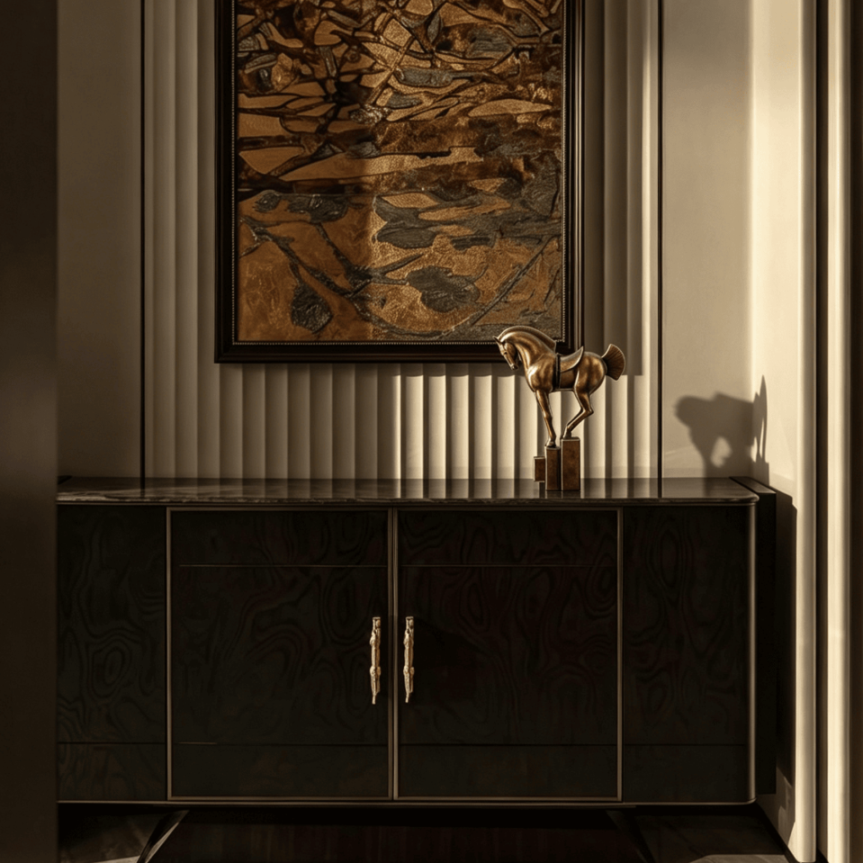 Dilu Horse Sculpture — Gold