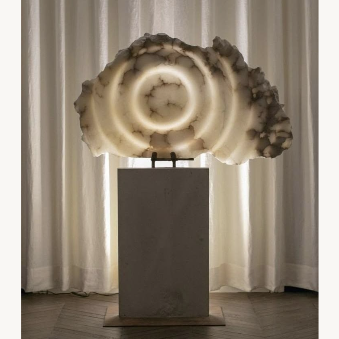 Inner Glow Illuminated Stone Sculpture