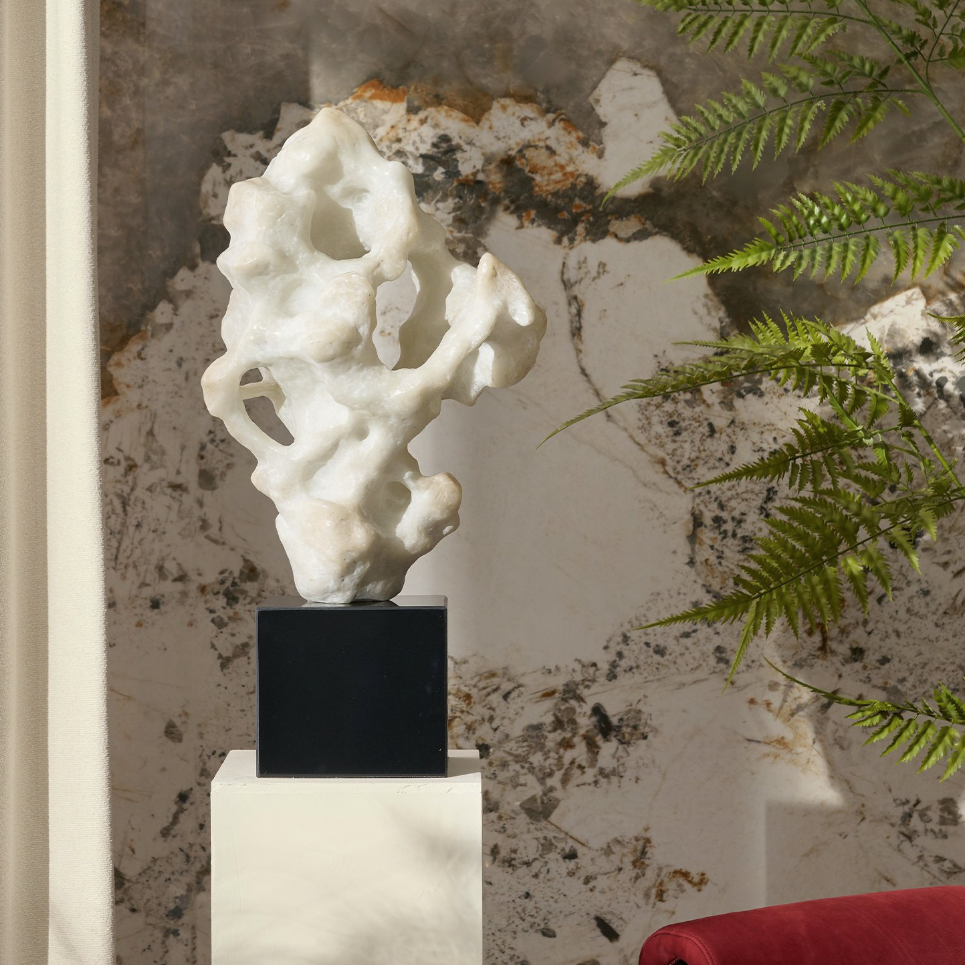 Taihu Scholar’s Rock Sculpture II — White