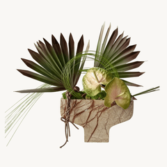 Olive Anthurium Floral Arrangement