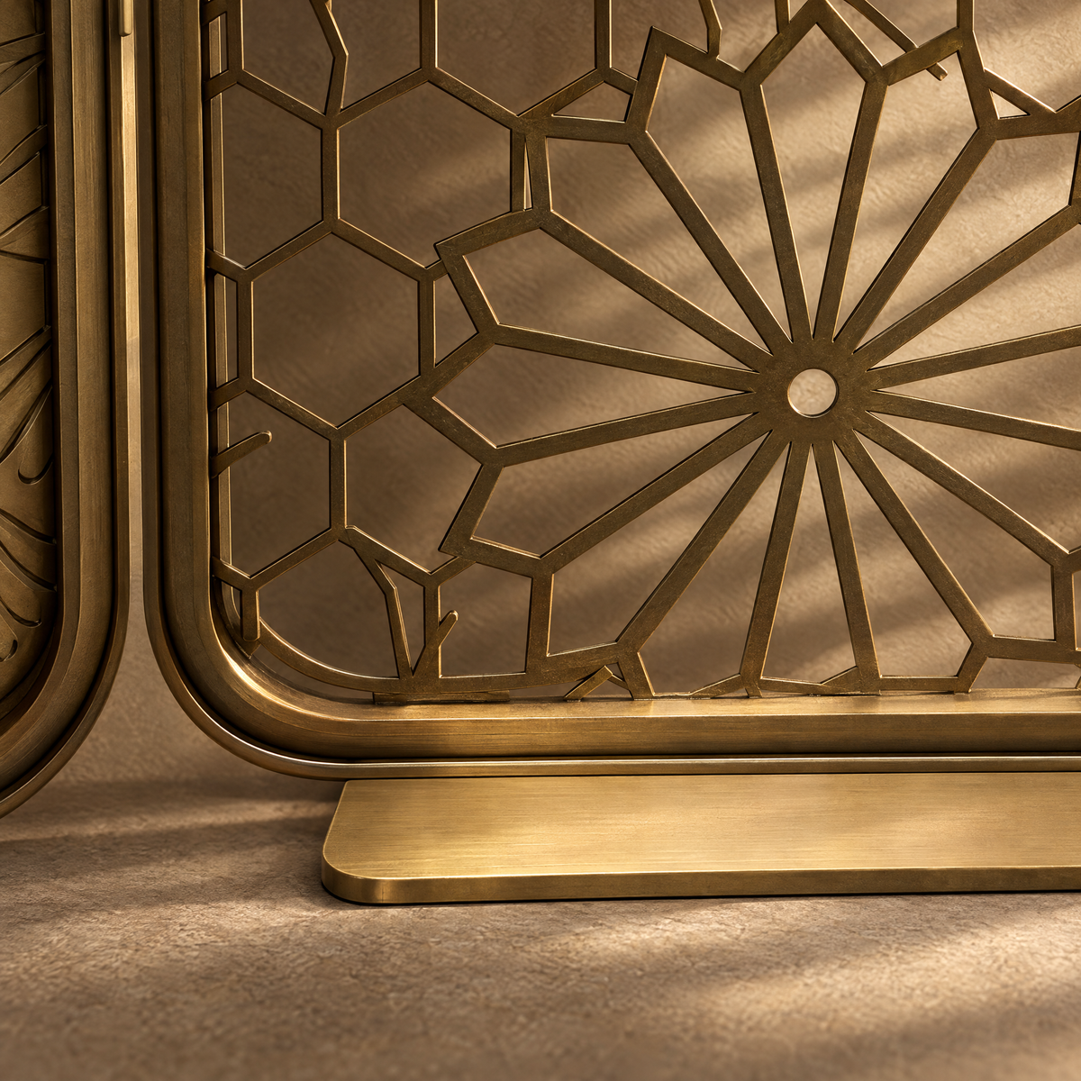 Arabesque Screen - Openwork and Relief Metal Screen
